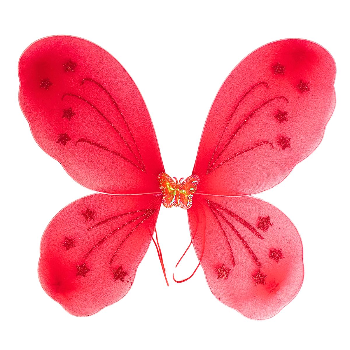 Kit Asa de Borboleta Acessórios Fantasia Carnaval Vermelho Kit Asa de Borboleta Acessórios Fantasia Carnaval Vermelho